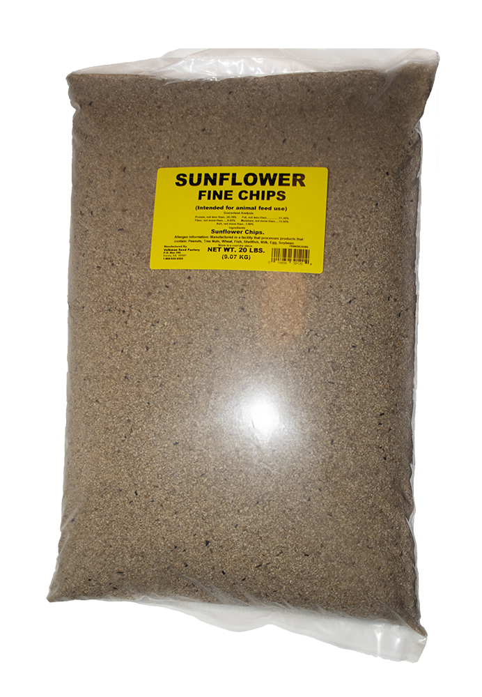 Sunflower Chips, Fine 20lb Volkman Pet Products